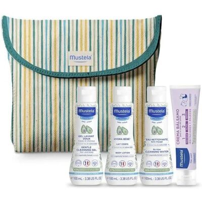 Bolsa de aseo Mustela Rayas para Bebé - 5 piezas - Neceser Bebé-Child Bolsa de aseo Mustela Rayas para Bebé - 5 piezas - Neceser Bebé-Child