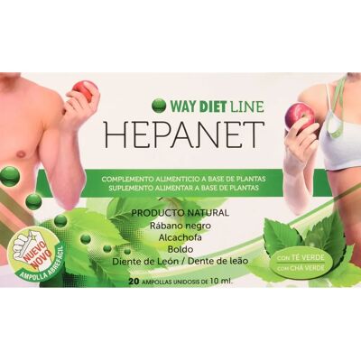 Waydiet Hepanet - 20 Ampollas Suplemento Alimenticio Waydiet Hepanet - 20 Ampollas Suplemento Alimenticio