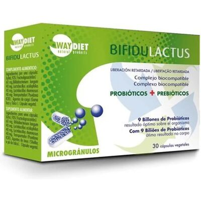 Waydiet Bifidulactus 30 Cápsulas - Probiótico Waydiet Bifidulactus 30 Cápsulas - Probiótico