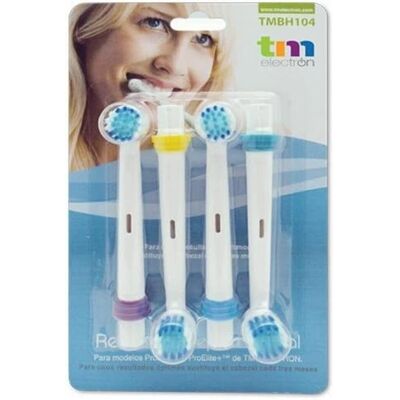 Cabeça de substituição branca TM Electron - Cabeça de escova de dentes para ProElite + ProElite+ Cabeça de substituição branca TM Electron - Cabeça de escova de dentes para ProElite + ProElite+