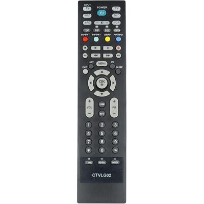 Controle remoto LG CTVLG02 - Fácil de usar - Compatível com LG Controle remoto LG CTVLG02 - Fácil de usar - Compatível com LG