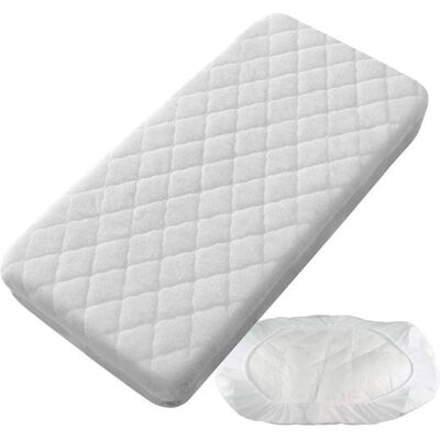Protège-matelas blanc INTERBABY - Berceau - Publicité Protège-matelas blanc INTERBABY - Berceau - Publicité