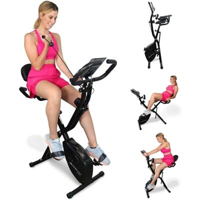 Vélo d'appartement pliable Everest - 8 résistances LCD - Publicité Vélo d'appartement pliable Everest - 8 résistances LCD - Publicité
