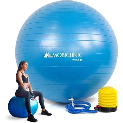 Mobiclinic Edzőlabda 65cm - Csúszásmentes, Anti-punkció, Szivattyúval Mobiclinic Edzőlabda 65cm - Csúszásmentes, Anti-punkció, Szivattyúval