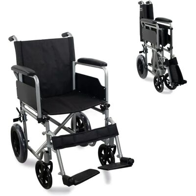 Mobiclinic Marsella Gördülőszék - Összecsukható, 46cm, Ezüst Mobiclinic Marsella Gördülőszék - Összecsukható, 46cm, Ezüst