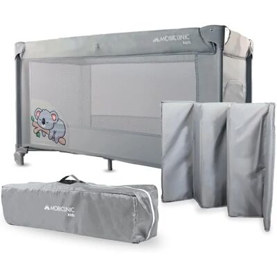 Mobiclinic Mofli Opvouwbare Reiswieg - Staal, Grijs, 15kg Ondersteuning Mobiclinic Mofli Opvouwbare Reiswieg - Staal, Grijs, 15kg Ondersteuning