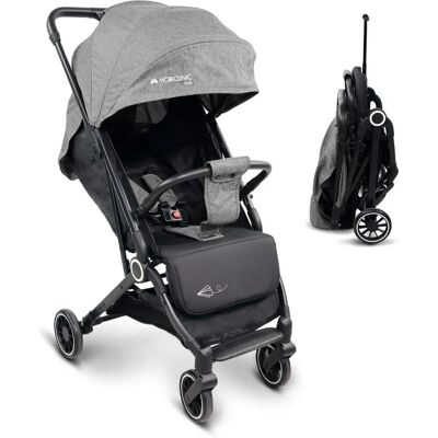 Passeggino compatto grigio Mobiclinic - Cintura di sicurezza a 5 punti Passeggino compatto grigio Mobiclinic - Cintura di sicurezza a 5 punti