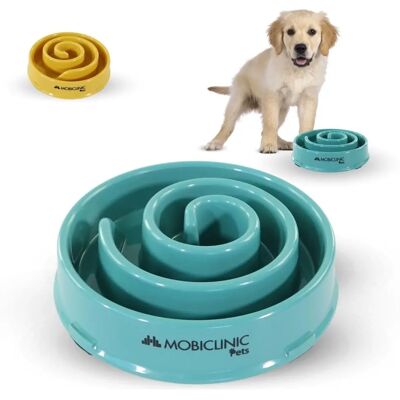 MOBICLINIC Mobieat Trage Voeder - Spiraal Groen - Voor Honden MOBICLINIC Mobieat Trage Voeder - Spiraal Groen - Voor Honden