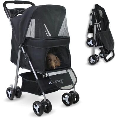 Poussette pour Chiens Mobiclinic Pliable - Roues 360°, Frein, Grand Stockage Poussette pour Chiens Mobiclinic Pliable - Roues 360°, Frein, Grand Stockage