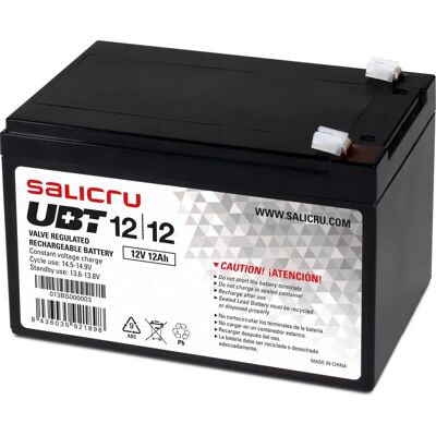 Batterie UPS Salicru UBT 12/12 - 12V 12Ah Plomb-acide scellée Batterie UPS Salicru UBT 12/12 - 12V 12Ah Plomb-acide scellée