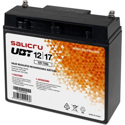 Batterie UPS Salicru UBT 12/17 - 12V 17Ah, Plomb Acide Etanche Batterie UPS Salicru UBT 12/17 - 12V 17Ah, Plomb Acide Etanche
