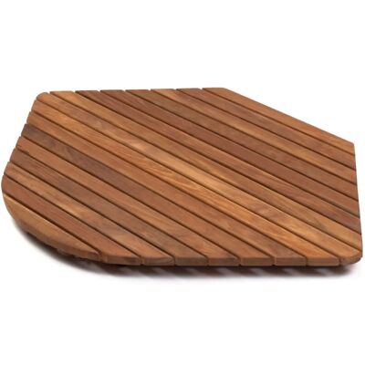 Vassoio doccia in teak Zenkooi - Angolo, 72x72cm - Antiscivolo, Sensazione calda Vassoio doccia in teak Zenkooi - Angolo, 72x72cm - Antiscivolo, Sensazione calda
