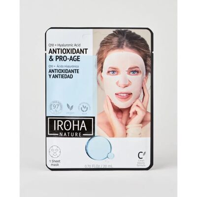 Máscara Facial Antienvelhecimento Q10 Nature Iroha - Vegana, Hidratante, Para Todos os Tipos de Pele Máscara Facial Antienvelhecimento Q10 Nature Iroha - Vegana, Hidratante, Para Todos os Tipos de Pele