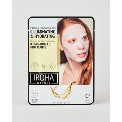 Iroha Nature Vitamin C Lyster och återfuktande ansiktsmask Iroha Nature Vitamin C Lyster och återfuktande ansiktsmask