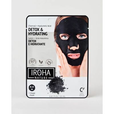 Maschera Viso Carbone e Acido Ialuronico - Detox e Idratazione Maschera Viso Carbone e Acido Ialuronico - Detox e Idratazione