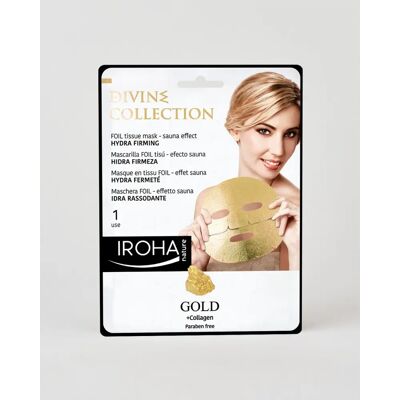 Iroha Nature Gold - Złote Tissue Hydra-Firming - Maska twarzy Iroha Nature Gold - Złote Tissue Hydra-Firming - Maska twarzy