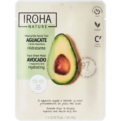 Iroha Nature Maske Avocado Hyaluronsäure - Gesichtsmask Iroha Nature Maske Avocado Hyaluronsäure - Gesichtsmask