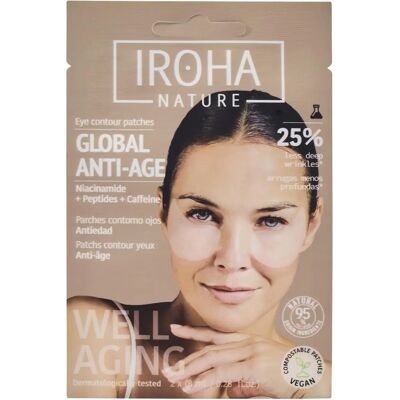 Iroha Global Eye Care Niacinamide Caféine Peptides - Masques pour les yeux - Publicité Iroha Global Eye Care Niacinamide Caféine Peptides - Masques pour les yeux - Publicité