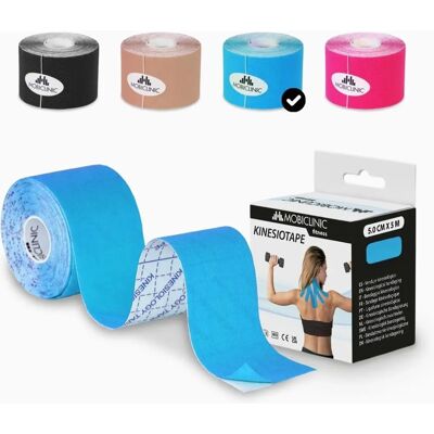 MOBICLINIC Cinta Kinesiotape Azul - Prevención y Terapia MOBICLINIC Cinta Kinesiotape Azul - Prevención y Terapia