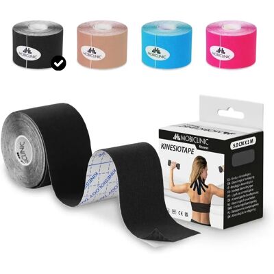 Mobiclinic Kinesiotape 5x5cm - Therapeutisch sporttape Mobiclinic Kinesiotape 5x5cm - Therapeutisch sporttape