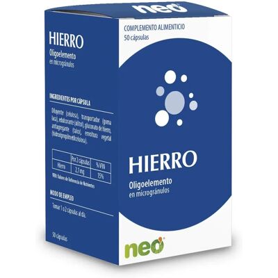 Neo Eisen - Mikrogranulate - 50 Kapseln - Nahrungsergänzung - Unterstützt Muskelerhaltung Neo Eisen - Mikrogranulate - 50 Kapseln - Nahrungsergänzung - Unterstützt Muskelerhaltung