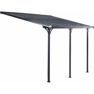 Pergola da Parete Gardiun Elliot - Alluminio 15 m² - Grigio Pergola da Parete Gardiun Elliot - Alluminio 15 m² - Grigio