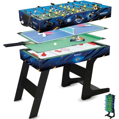 BigBuy Mesa Multi-juegos Plegable 4 en 1 MDF 115,5x63x16,8cm BigBuy Mesa Multi-juegos Plegable 4 en 1 MDF 115,5x63x16,8cm