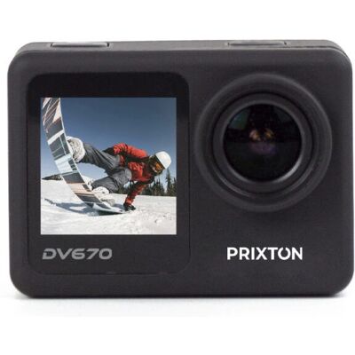 Caméra Sport PRIXTON DV670 - 4K, Double Écran, Wi-Fi, 64GB - Publicité Caméra Sport PRIXTON DV670 - 4K, Double Écran, Wi-Fi, 64GB - Publicité