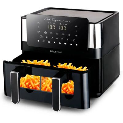 PRIXTON Cook Organics Dual - Noir - Friteuse à Air - Publicité PRIXTON Cook Organics Dual - Noir - Friteuse à Air - Publicité