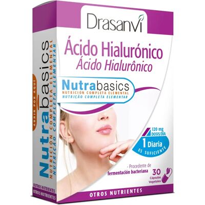 Drasanvi Nutrabasics Hyaluronic Acid 30 capsules - Dietary Supplement Drasanvi Nutrabasics Hyaluronic Acid 30 capsules - Dietary Supplement