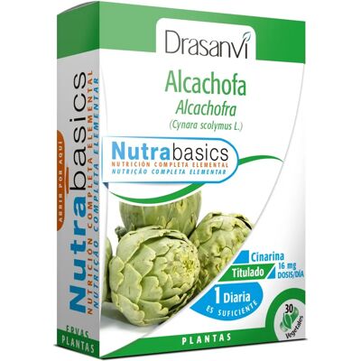 DRASANVI Nutrabasics Alcachofa - 30 Capsules Dietary Supplement DRASANVI Nutrabasics Alcachofa - 30 Capsules Dietary Supplement