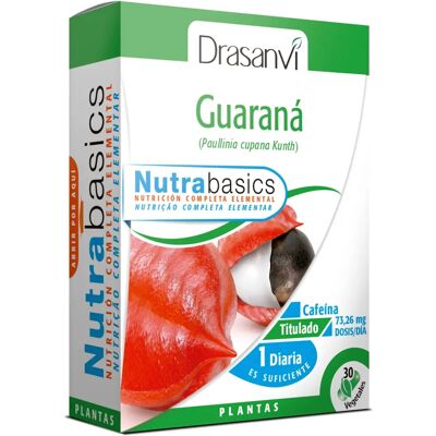 Drasanvi Guarana Nutrabasics 30 cápsulas - Suplemento Alimenticio Drasanvi Guarana Nutrabasics 30 cápsulas - Suplemento Alimenticio