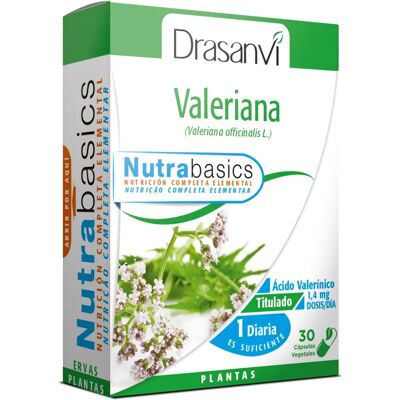 Drasanvi Baldrian Nutrabasics - Stress & Schlafunterstützung - 30 Kapseln Drasanvi Baldrian Nutrabasics - Stress & Schlafunterstützung - 30 Kapseln