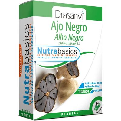 Drasanvi Schwarzer Knoblauch - Fermentiertes Nahrungsergänzungsmittel - Cholesterin & Durchblutung Drasanvi Schwarzer Knoblauch - Fermentiertes Nahrungsergänzungsmittel - Cholesterin & Durchblutung
