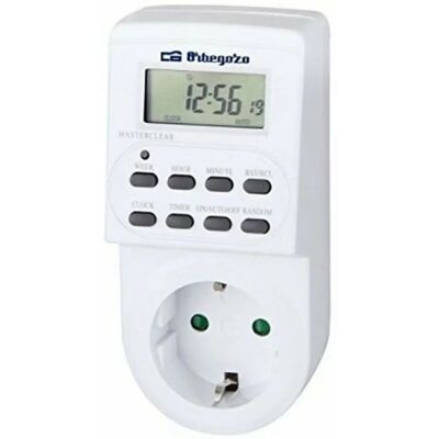 Orbegozo PG 20 Digital Plug Timer - Supports 3600W Orbegozo PG 20 Digital Plug Timer - Supports 3600W