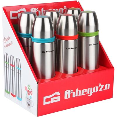 Orbegozo - Conjunto de identificação de bebidas em aço inoxidável - À prova de vazamentos - Mantém a temperatura Orbegozo - Conjunto de identificação de bebidas em aço inoxidável - À prova de vazamentos - Mantém a temperatura