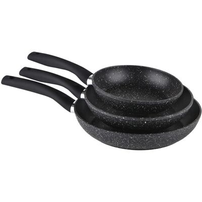 Orbegozo SFB 8300 Set van 3 gietaluminium koekenpannen - Non-stick Orbegozo SFB 8300 Set van 3 gietaluminium koekenpannen - Non-stick