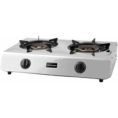 Fogão de acampamento Orbegozo FO 2710 - 2 queimadores 3400W Fogão de acampamento Orbegozo FO 2710 - 2 queimadores 3400W
