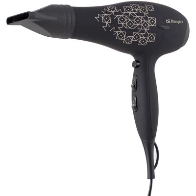 Kit de Secador e Prancha Orbegozo 5250 - 2000W, Preto Kit de Secador e Prancha Orbegozo 5250 - 2000W, Preto