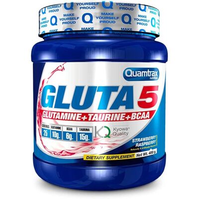Quamtrax Gluta 5 Morango e Framboesa - Suplemento Alimentar Quamtrax Gluta 5 Morango e Framboesa - Suplemento Alimentar