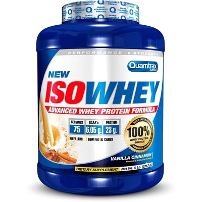 Fórmula de Proteína Isowhey Quamtrax 2260g - Baunilha Canela - Pó de Proteínas Fórmula de Proteína Isowhey Quamtrax 2260g - Baunilha Canela - Pó de Proteínas