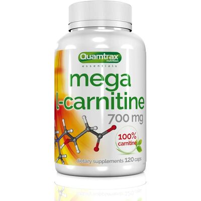 Mega L-Carnitina 700mg - Quamtrax Nutrition - 120 cápsulas Mega L-Carnitina 700mg - Quamtrax Nutrition - 120 cápsulas