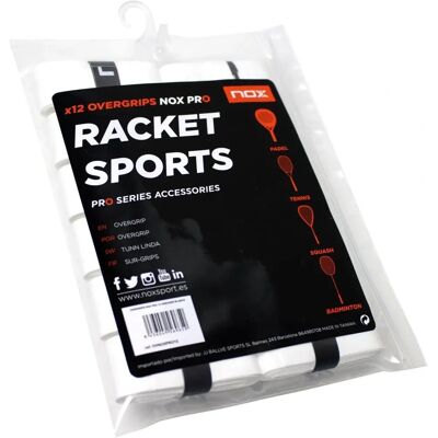 Nox Pro Padel Overgrip 12-pack Hvit Nox Pro Padel Overgrip 12-pack Hvit