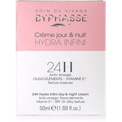 Crème Hydra Infini 24h Byphasse - Soins Jour & Nuit - Publicité Crème Hydra Infini 24h Byphasse - Soins Jour & Nuit - Publicité