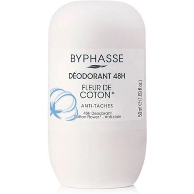 Byphasse Baumwollblume Deodorant - 24h Roll-On für Damen Byphasse Baumwollblume Deodorant - 24h Roll-On für Damen