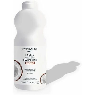 Champú de pelo coloreado de coco Byphasse - Protección del color Champú de pelo coloreado de coco Byphasse - Protección del color
