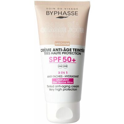 Byphasse Mittel Farb SPF50+ Anti-Aging Gesichtscreme - Hautpflege Byphasse Mittel Farb SPF50+ Anti-Aging Gesichtscreme - Hautpflege