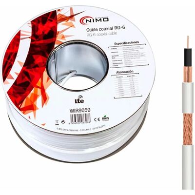 NIMO Câble Antenne 100m Blanc - Câble d'antenne - Publicité NIMO Câble Antenne 100m Blanc - Câble d'antenne - Publicité