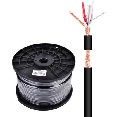 NIMO - Cable de Audio para Micrófono - 100m - Negro NIMO - Cable de Audio para Micrófono - 100m - Negro