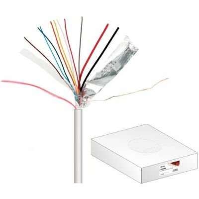Nimo - AlarmVideoCable CPR LSZH 100m - 10 conductores - 8x0.22mm² + 2x0.75mm² - Cable de intercomunicación Nimo - AlarmVideoCable CPR LSZH 100m - 10 conductores - 8x0.22mm² + 2x0.75mm² - Cable de intercomunicación